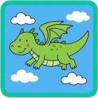 Dragon Flying through the sky